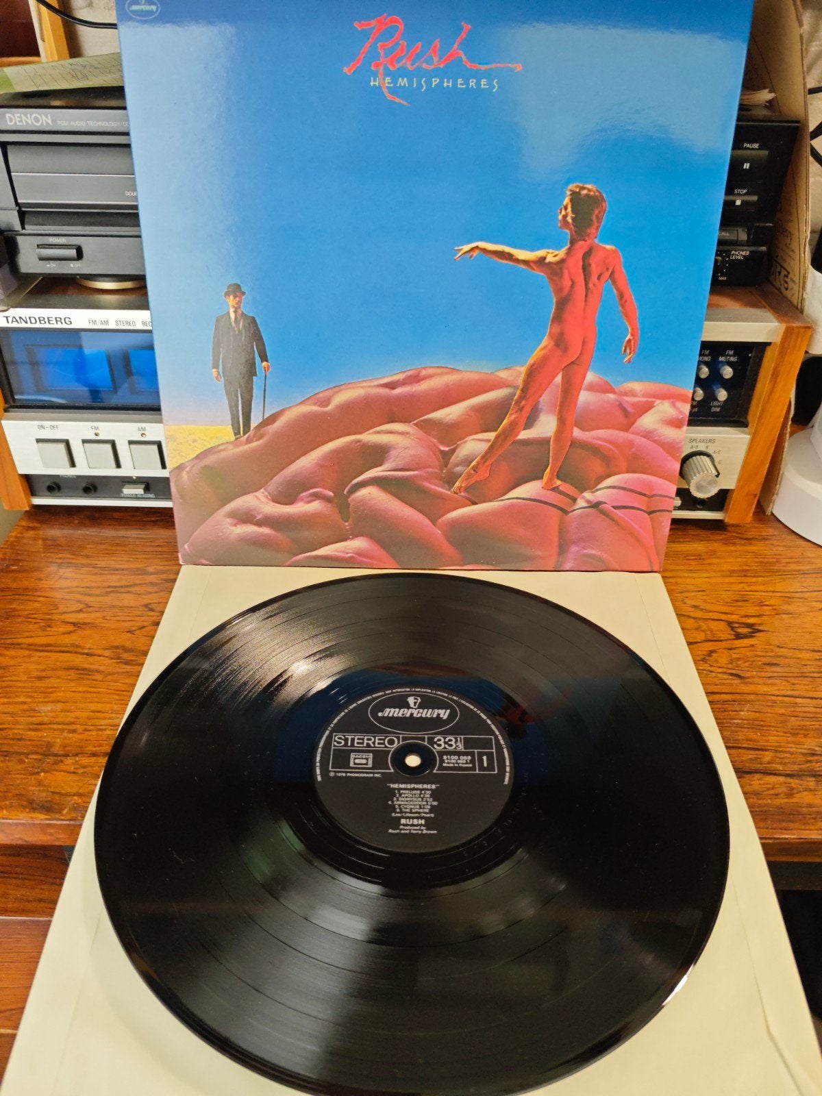 Rush - Hemispheres LP (1978) Classic Rock Vinyl, Cd's en Dvd's, Vinyl | Rock, LP, Ophalen of Verzenden, 12 inch, Inclusief binnenhoes