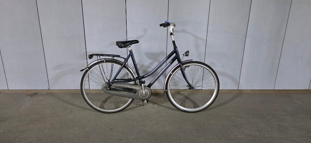 Gazelle damesfiets met terugtraprem in de kleur blauw., Ophalen, Terugtraprem, Gebruikt, 56 cm of meer