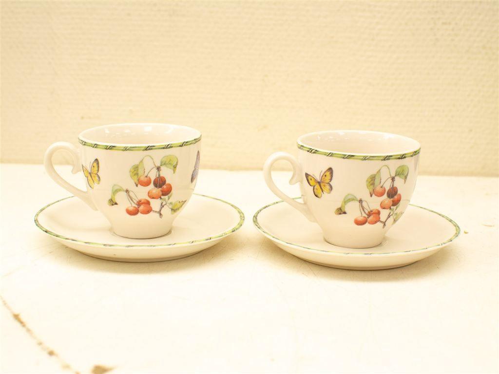4 JBS home collection kop en schotel 32952, Gebruikt, Ophalen of Verzenden, Bord(en), Wedgwood
