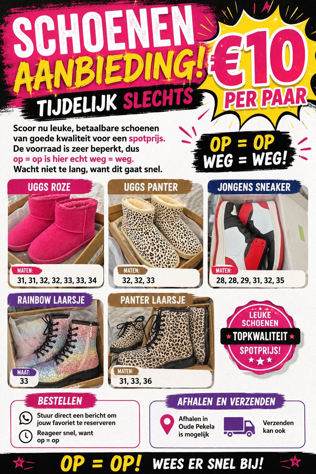 Kinder schoenen diverse Maten, Ophalen of Verzenden, Nieuw, Jongen of Meisje