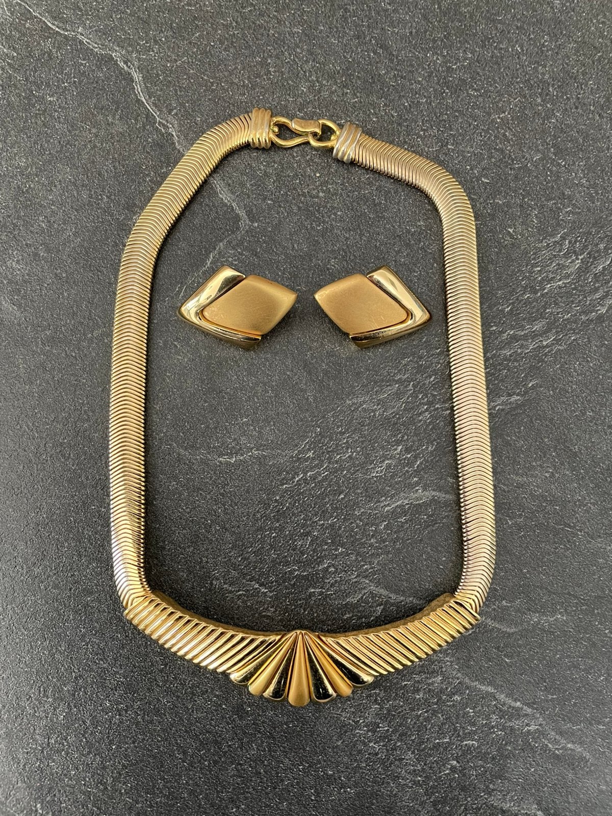 Helena Rubinstein heel mooi collier met bijpassende oorclips, Verzenden, Zo goed als nieuw