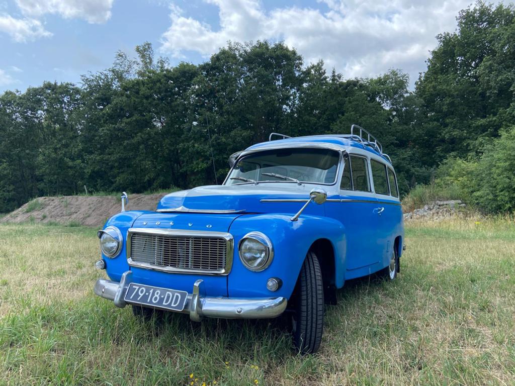 Volvo 210 Duett Duet Benzine 1966, Auto's, Achterwielaandrijving, Blauw, Stationwagon, Particulier