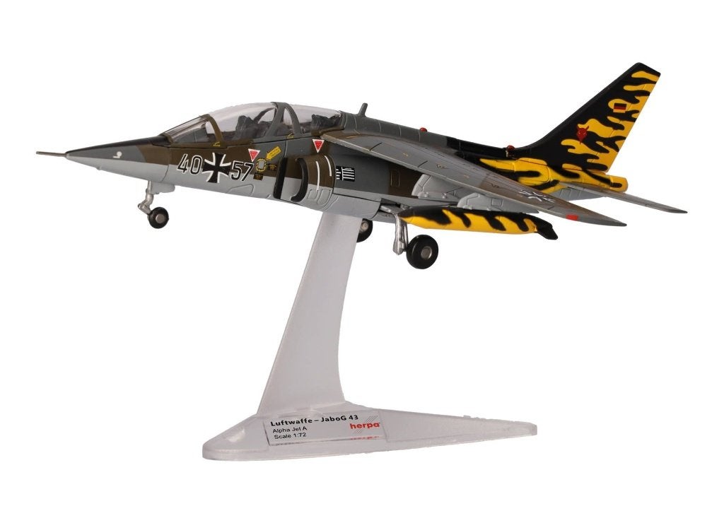 Alpha Jet JaboG 43 Luftwaffe NATO Tiger Meet Herpa 580878, Schaalmodel, Herpa Miniaturmodelle GmbH Leonrodstraße 46-47 herpa@herpa.de