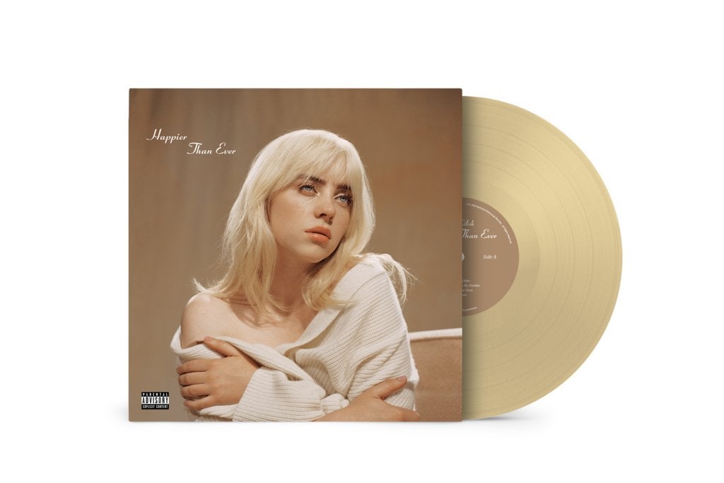 Vinyl 2LP Billie Eilish Happier Than Ever GOLD YELLOW NIEUW, Cd's en Dvd's, Pop, 12 inch, Nieuw in verpakking, Dubbel-LP