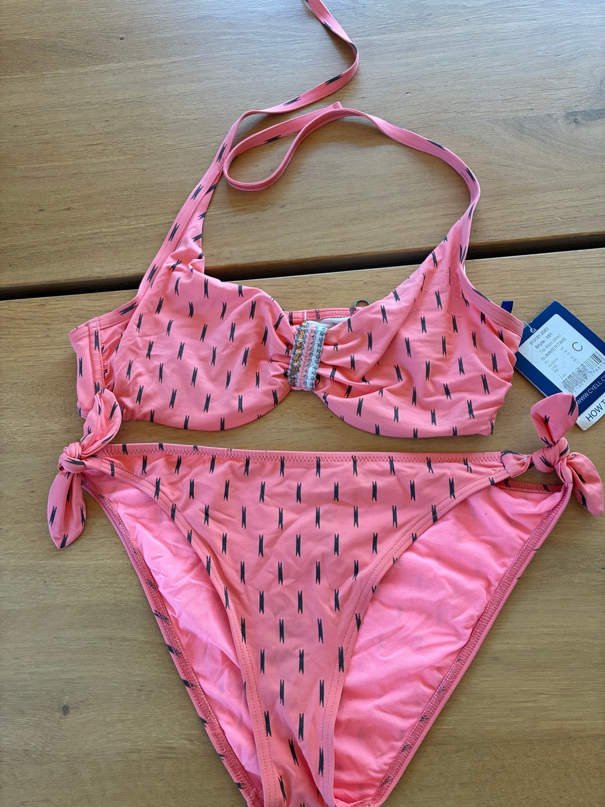Nieuwe Cyell Summertime Bikini 40C Tanga Broekje 42, Kleding | Dames, Badmode en Zwemkleding, Ophalen of Verzenden, Nieuw, Roze