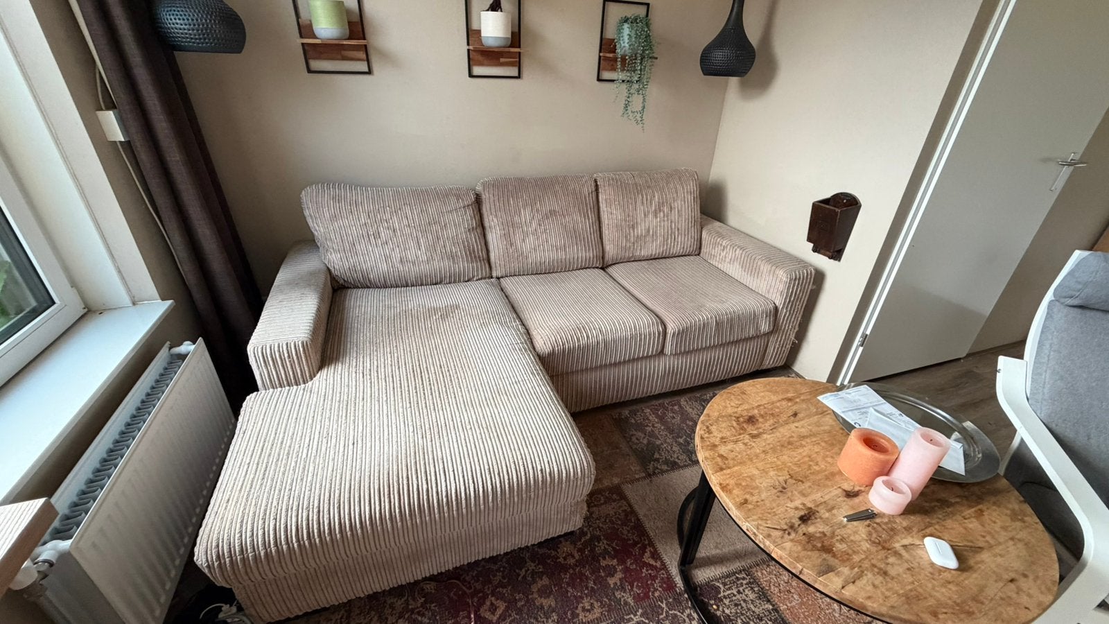 Bankstel, Huis en Inrichting, Ophalen, 250 tot 300 cm, Gebruikt, 125 tot 150 cm