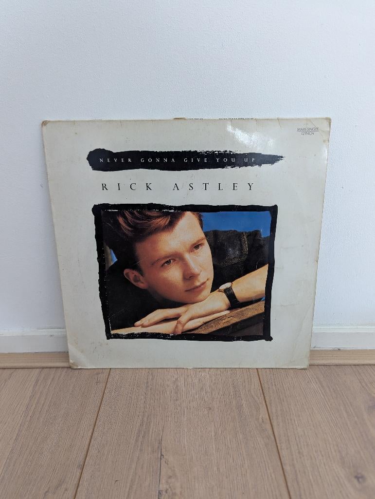 Rick Astley - Never Gonna Give You Up (12 inch, maxi) #1, Gebruikt, Maxi-single, Ophalen of Verzenden, Pop