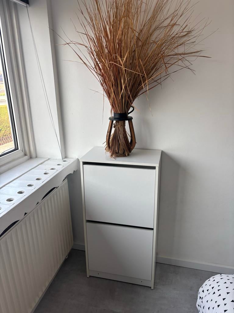 Witte schoenenkast met 2 kleppen - 93x49x28 cm, Ophalen, Gebruikt