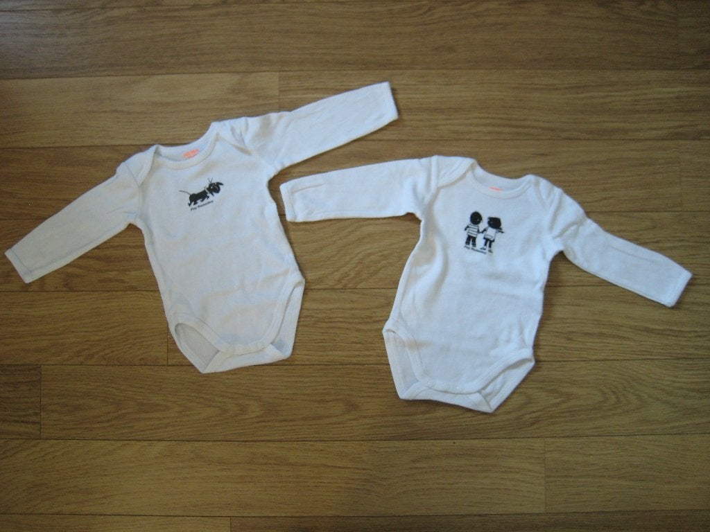 Hema 2 witte rompers lange mouw Jip&Janneke maat 50/56, Nacht- of Onderkleding, Jongetje of Meisje, Ophalen of Verzenden, Zo goed als nieuw