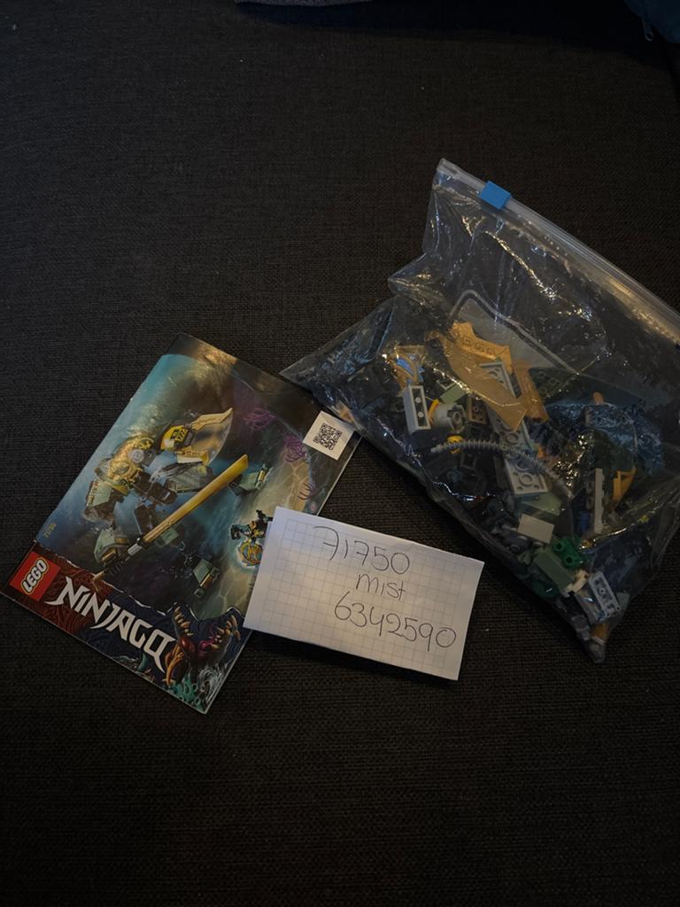 LEGO Ninjago 71750 Waterstraal-Mech met instructieboekje, Gebruikt, Lego, Ophalen of Verzenden, Inclusief instructies