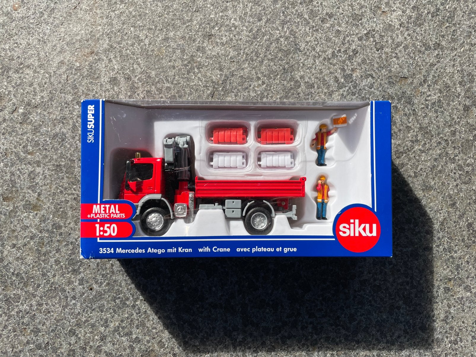 Siku 3534 - Mercedes Atego met laadkraan, Ophalen of Verzenden, Nieuw, Bus of Vrachtwagen, SIKU