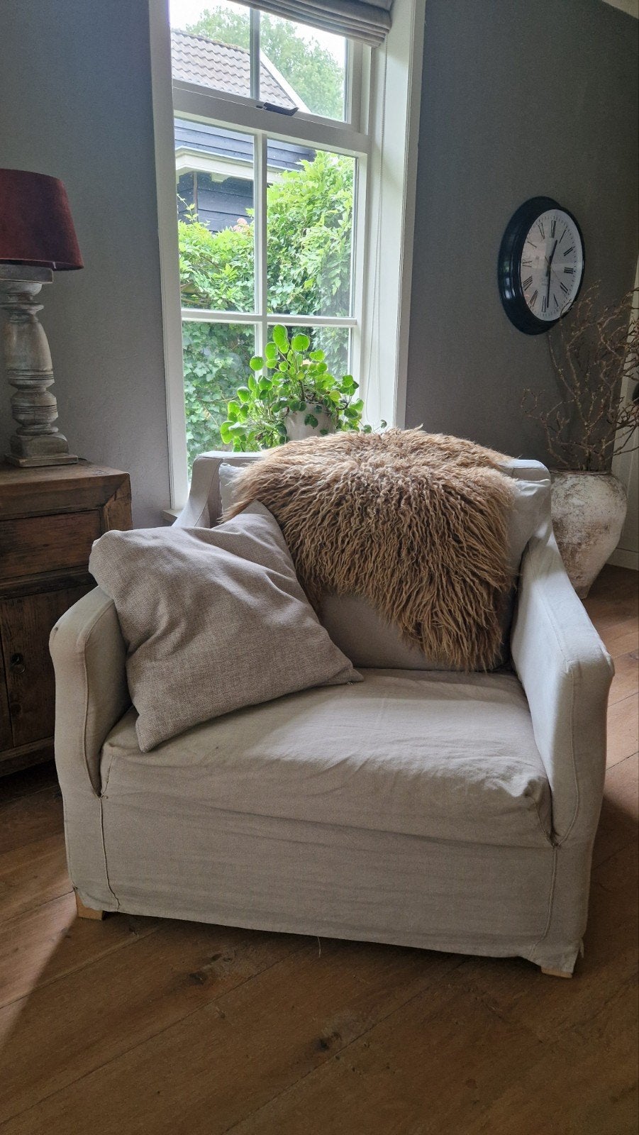 Hoffz loveseat met wasbare hoes, Gebruikt, Overige kleuren, Ophalen of Verzenden, Landelijk