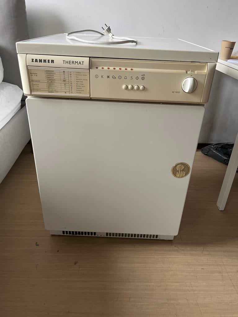 Wasdroger Zanker Thermat droger, Witgoed en Apparatuur, Wasdrogers, Gebruikt, Condens, Voorlader, 4 tot 6 kg, 85 tot 90 cm, Ophalen of Verzenden