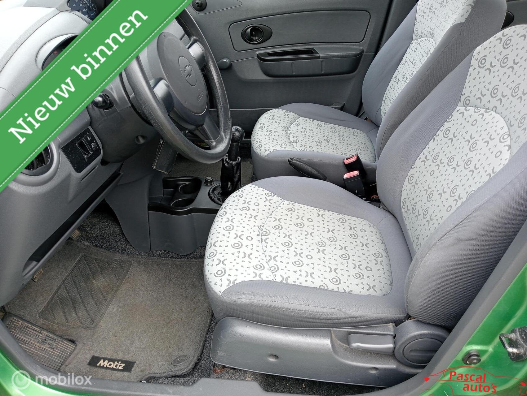 Chevrolet Matiz 0.8 nap 1e eigenaar, Auto's, Voorwielaandrijving, Euro 5, Stof, Gebruikt