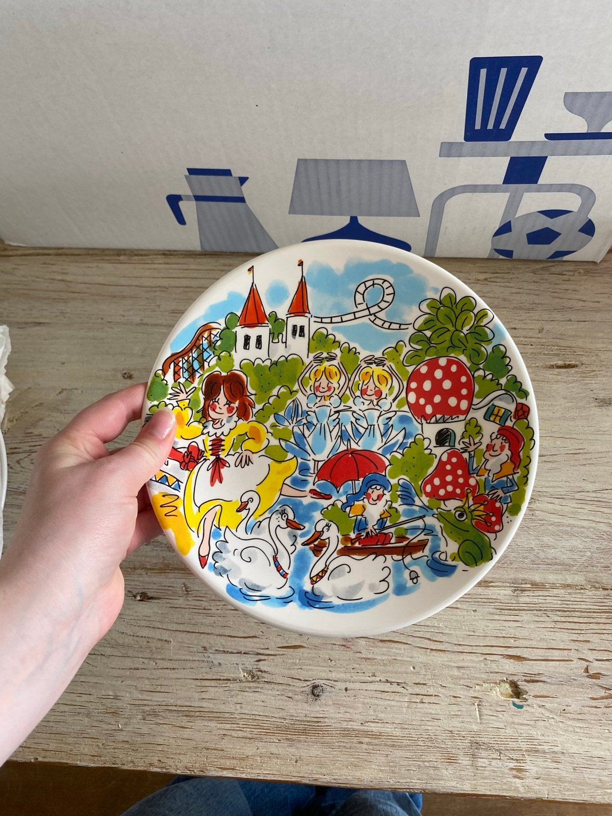 Blond Amsterdam Efteling bord - Zo goed als nieuw, Ophalen, Zo goed als nieuw, Gebruiksvoorwerp