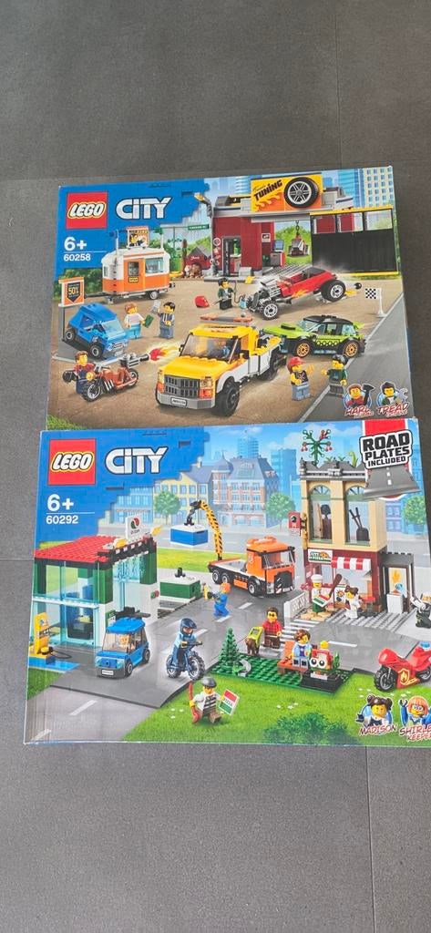 LEGO City 60258 Tuning Werkplaats & 60292 Centrum, City, Lego, Nieuw, Ophalen of Verzenden