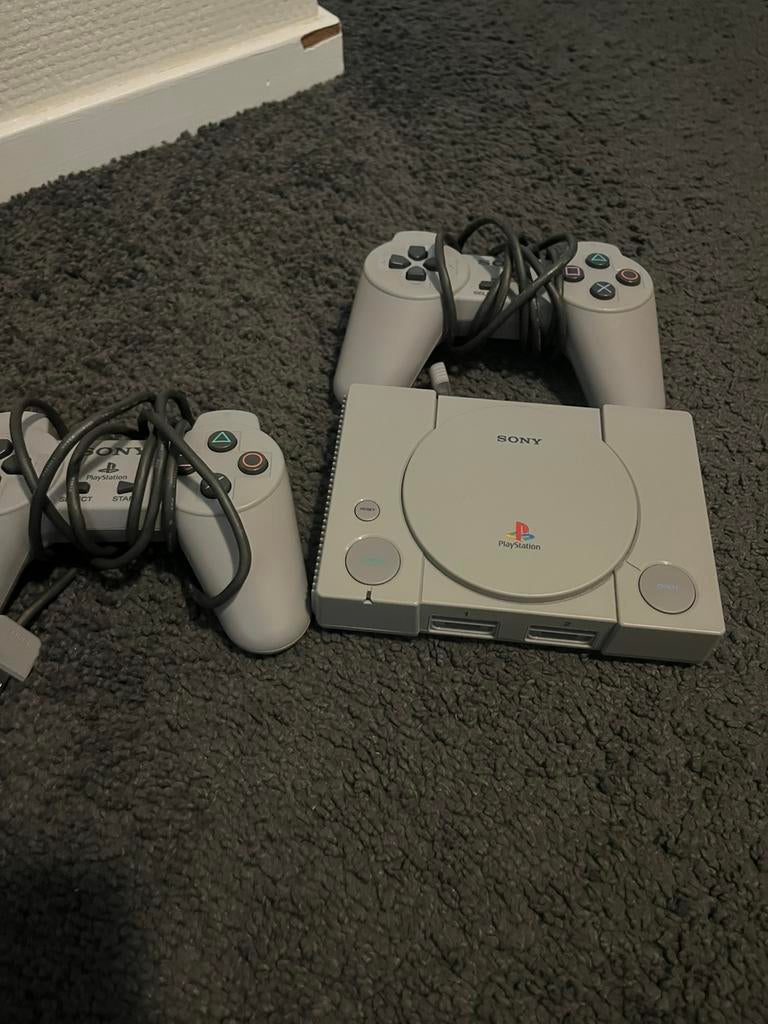 Mini ps, Spelcomputers en Games, Spelcomputers | Sony PlayStation 1, Ophalen, Zo goed als nieuw, Met 2 controllers