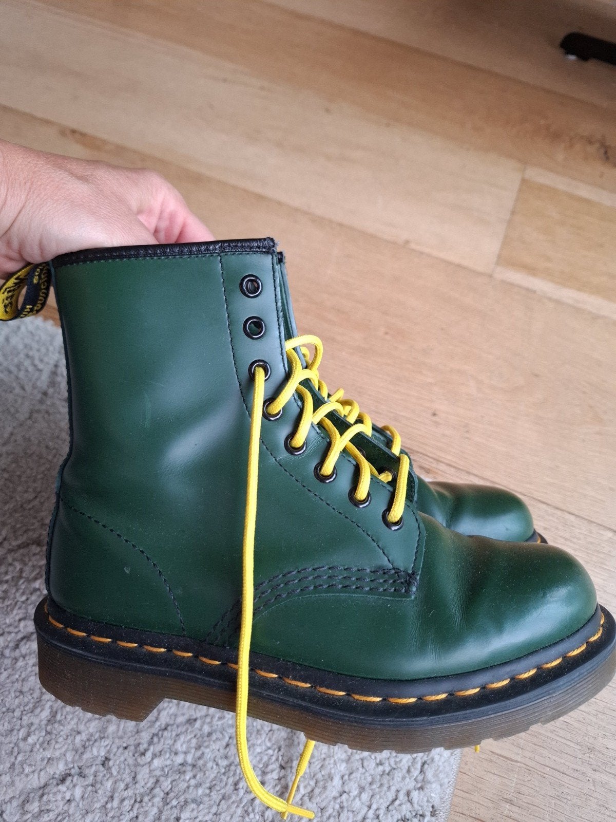 Dr. Martens Original Groen Maat 37 boots groen, Kleding | Dames, Lage of Enkellaarzen, Ophalen of Verzenden, Dr. Martens, Gedragen
