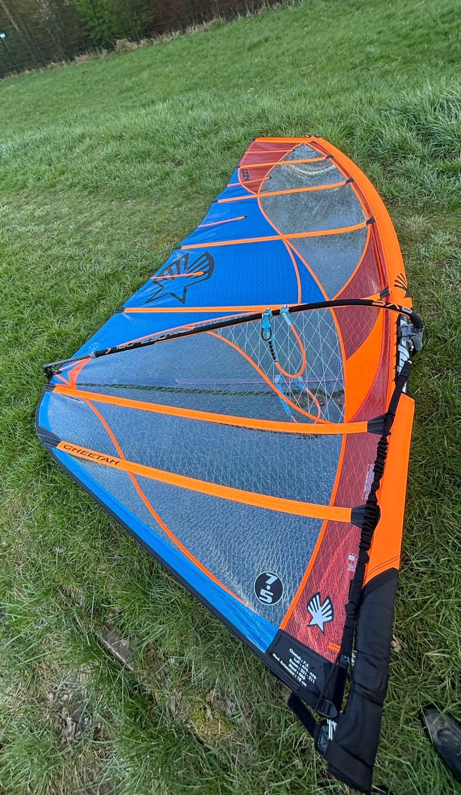 Ezzy Cheetah 7.5m 2025 model, Met draagtas, 6.5 m² tot 8 m², Zo goed als nieuw, Zeil