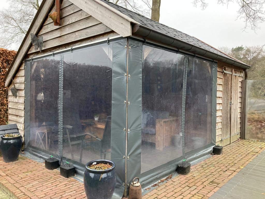 windscherm tuinhuis, Tuin en Terras, Tuinschermen, Zo goed als nieuw, Kunststof, 200 cm of meer, 200 cm of meer, Ophalen of Verzenden