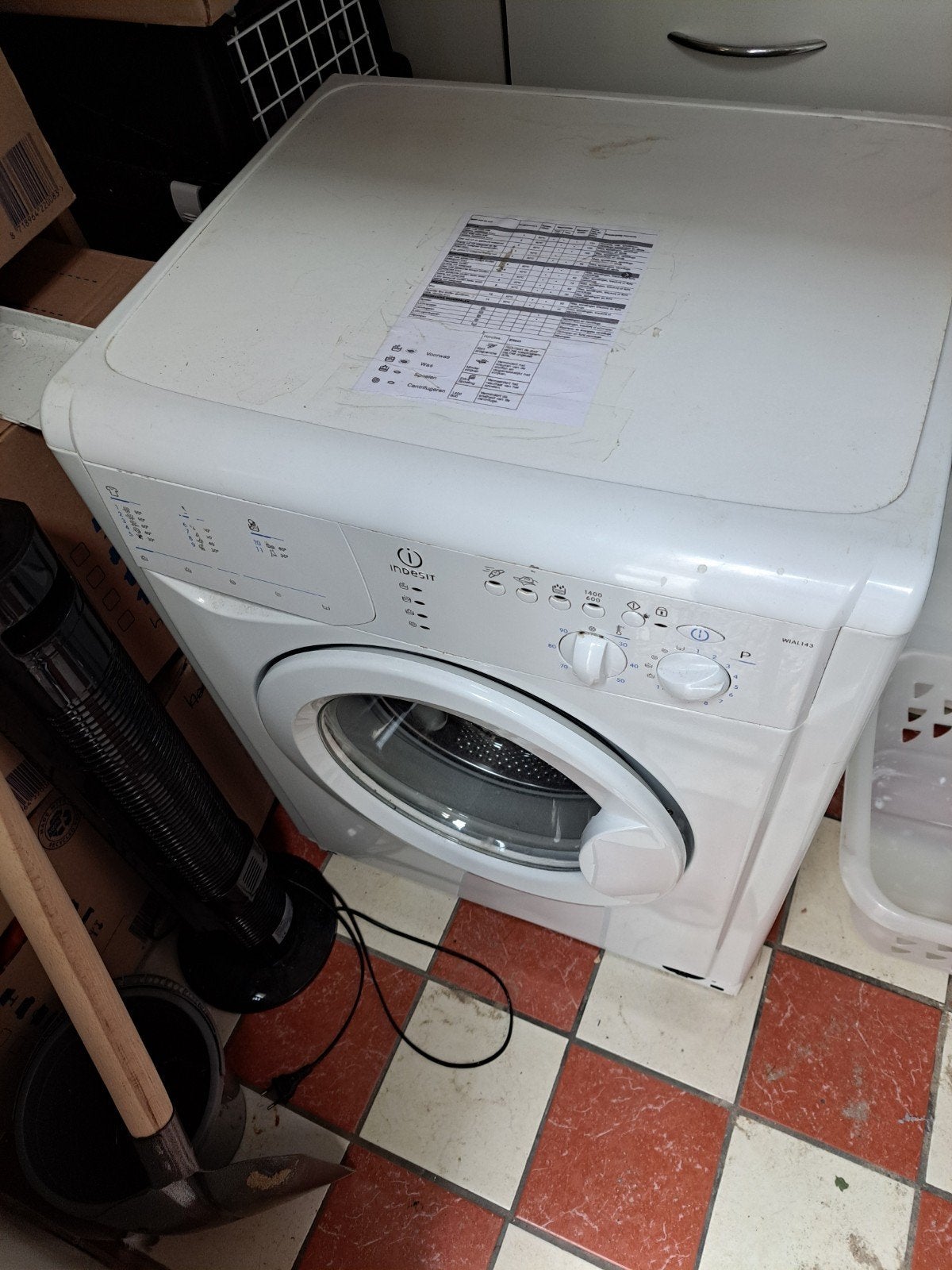 Wasmachine gratis op te halen, Ophalen, Gebruikt, 1200 tot 1600 toeren, 85 tot 90 cm