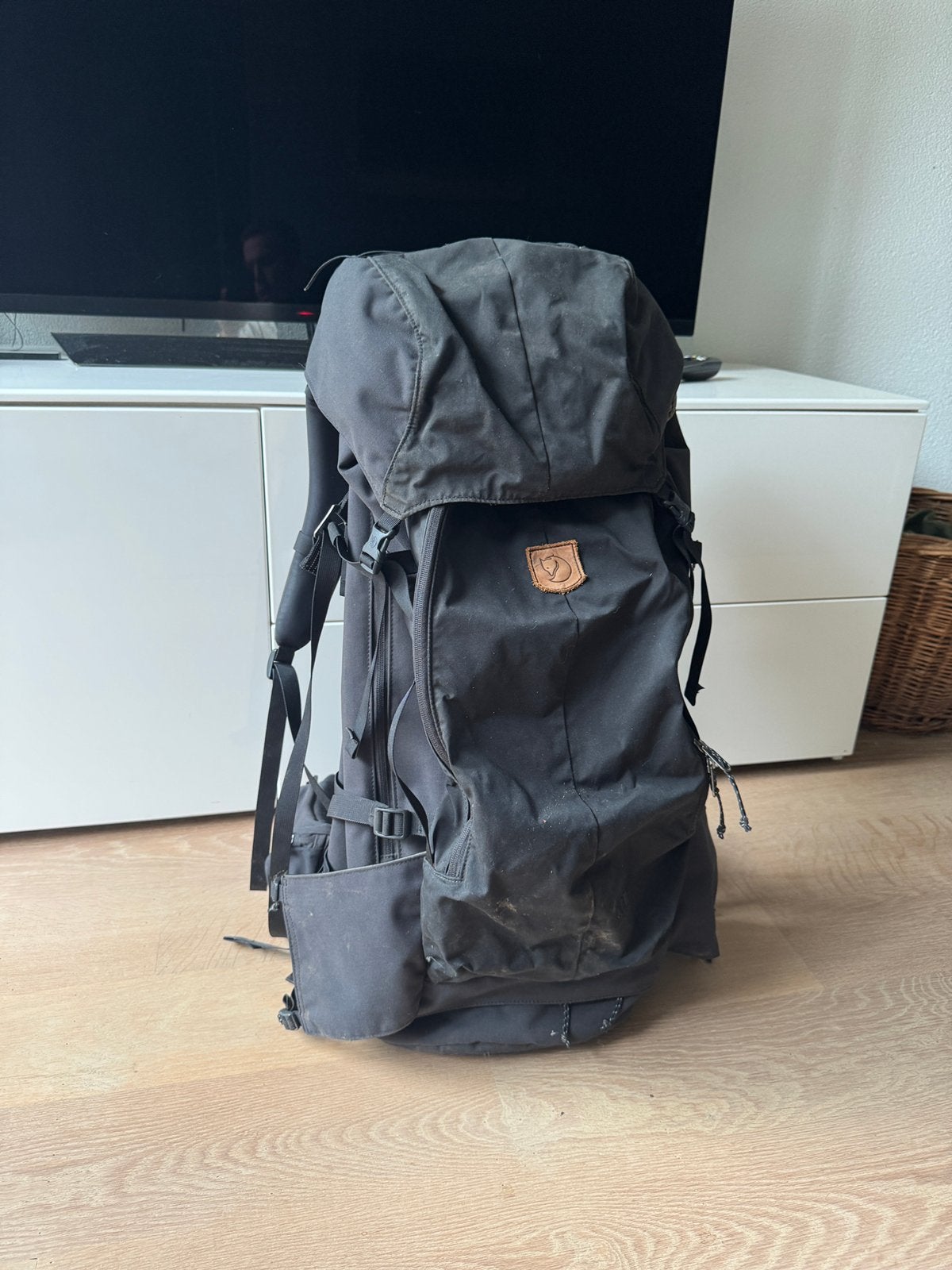 Fjallraven keb 72 liter zwart g1000/bergshell, Ophalen of Verzenden, Gebruikt, Rugzak