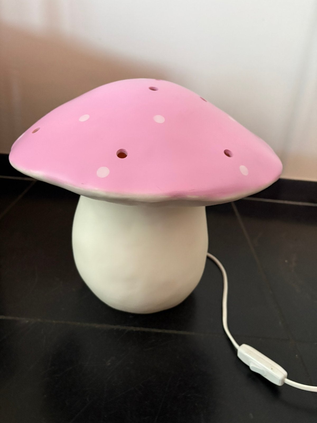 Heico Paddenstoel lamp vintage roze, Roze, Ophalen, Gebruikt, Vintage