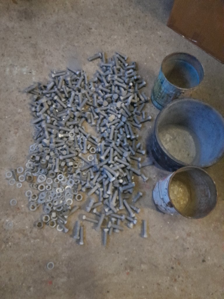 35kg bouten en moeren en ringen gegalvaniseerd, Ophalen of Verzenden, Nieuw, Bouten of Moeren