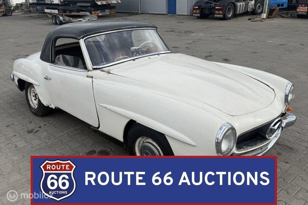 Mercedes-Benz 190SL | 1956 | Route 66 Auctions, Overige carrosserieën, Zwart, Mercedes-Benz, Bedrijf