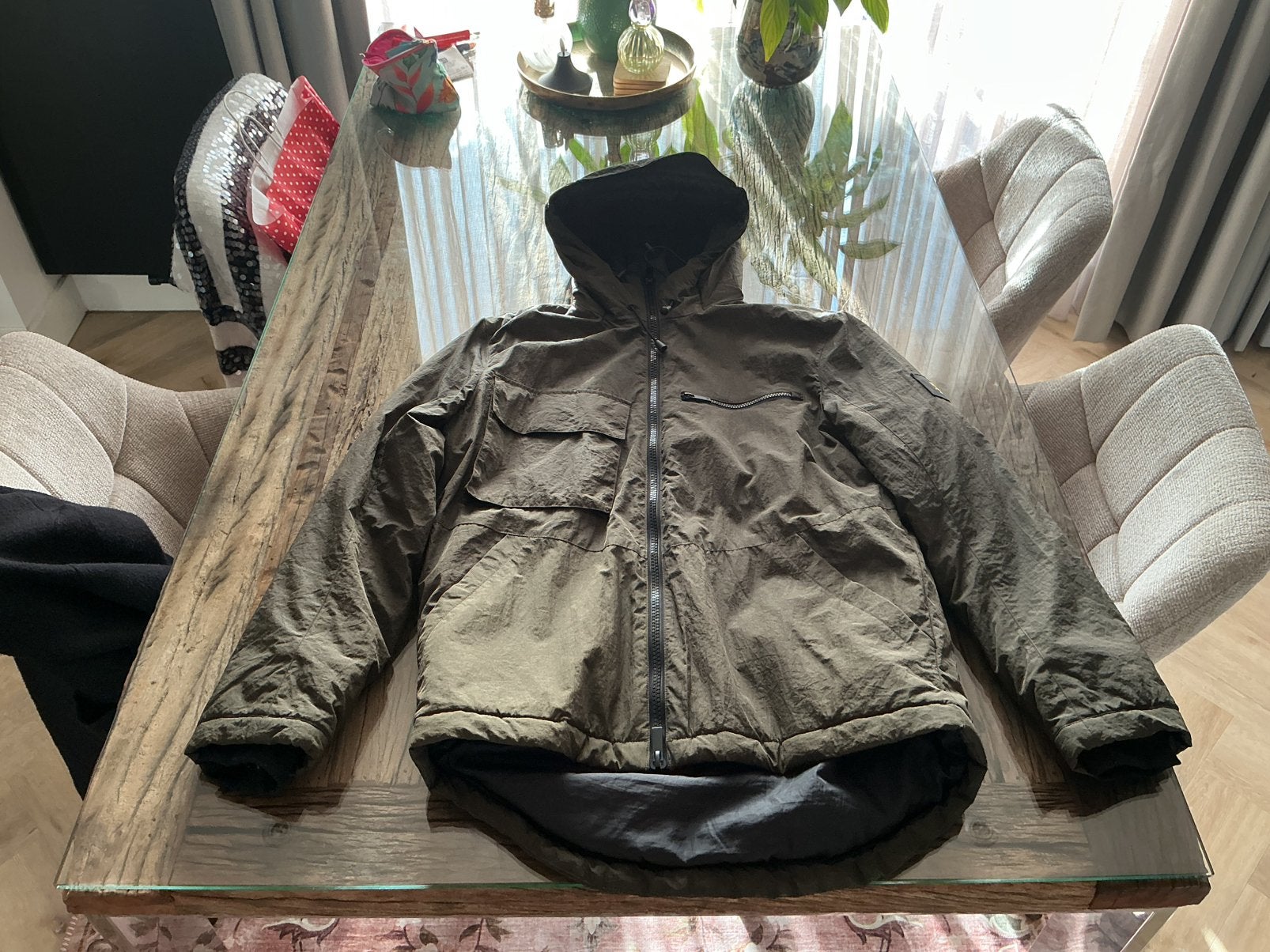 Winterjas Zo goed als nieuwe jas lyle&scott M, Ophalen of Verzenden, Nieuw, Maat 48/50 (M), Groen