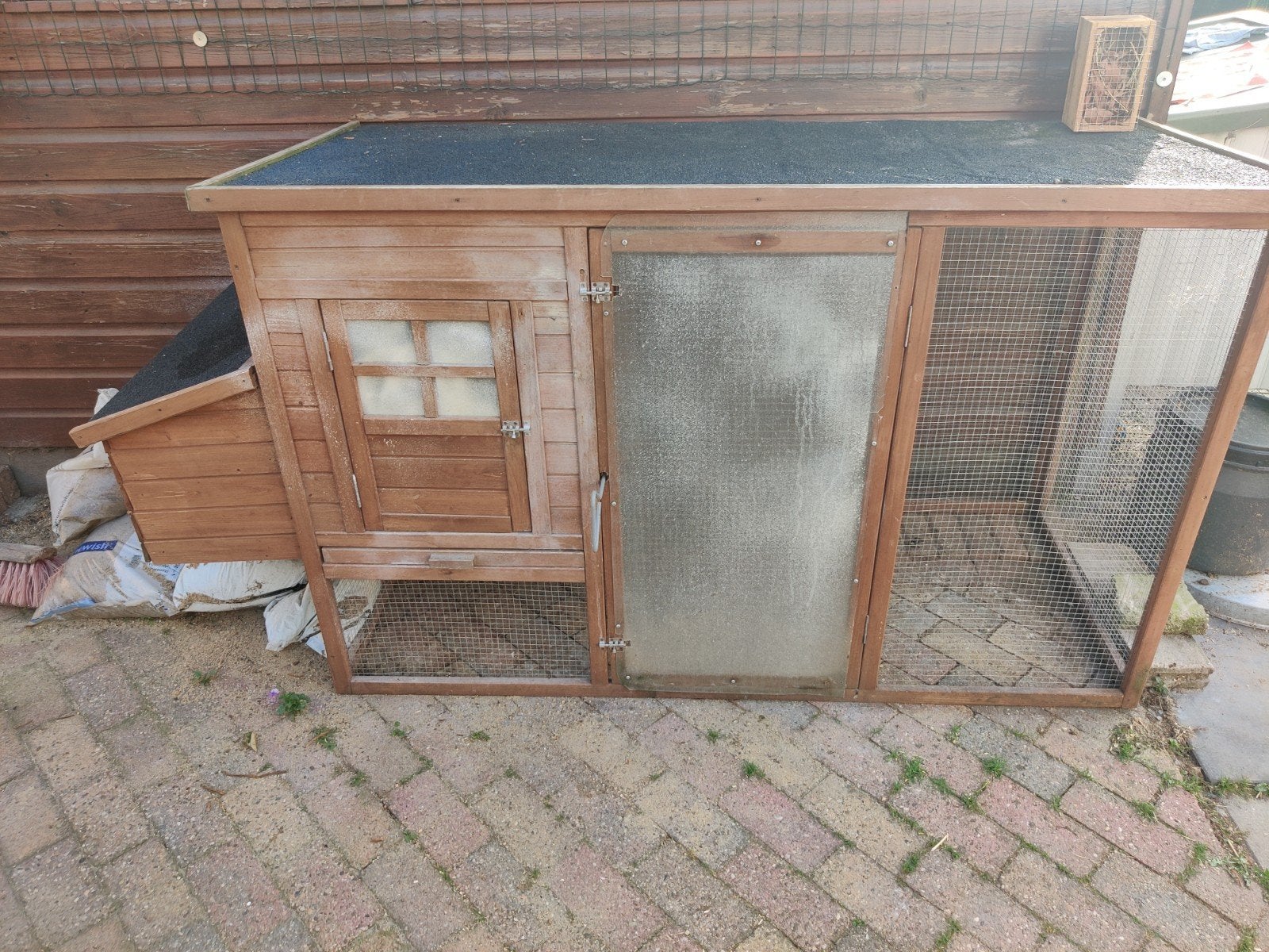 gratis kippen hok  2 meter lang 1 meter hoog 75cm breed  inc, Ophalen of Verzenden