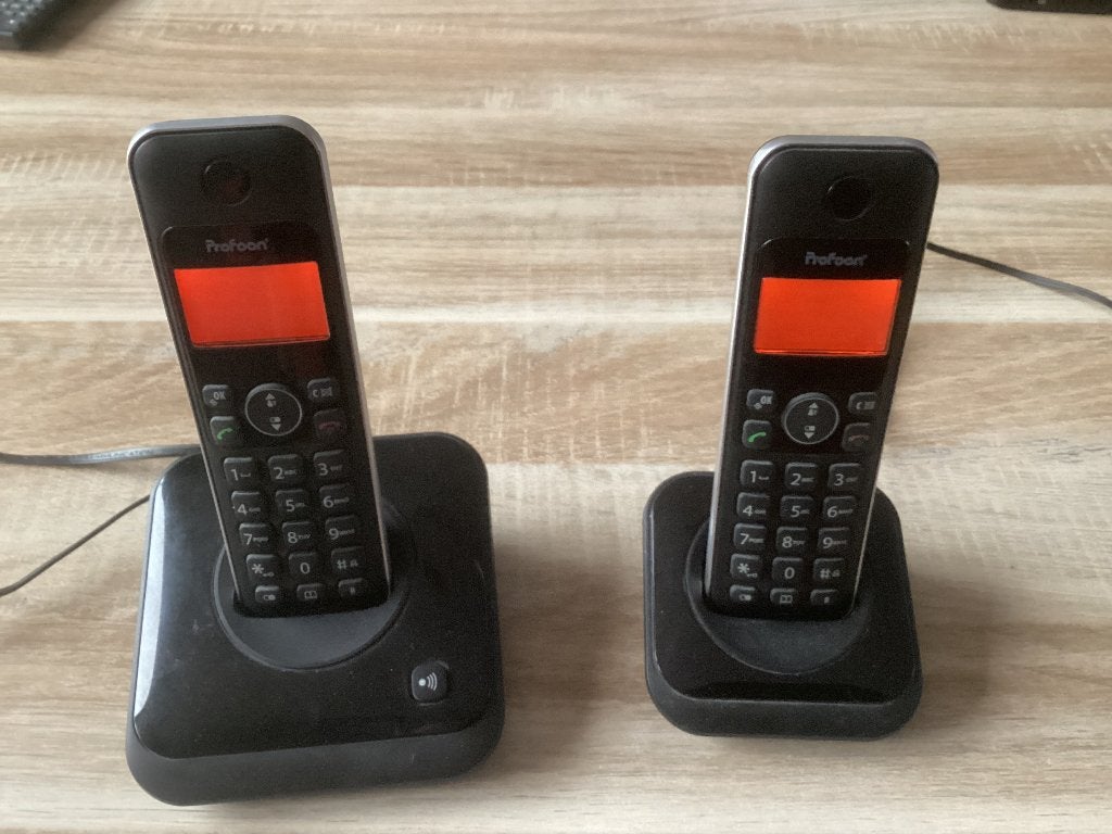 Profoon huis telefoonset compleet, Telecommunicatie, Ophalen of Verzenden, Zo goed als nieuw, 2 handsets