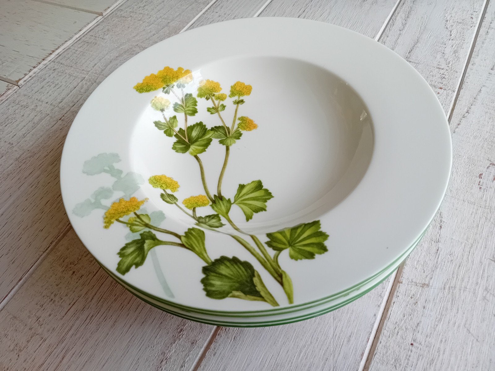 4 diepe borden Villeroy & Boch Althea Nova soepborden, Huis en Inrichting, Ophalen of Verzenden, Zo goed als nieuw, Bord(en), Overige stijlen