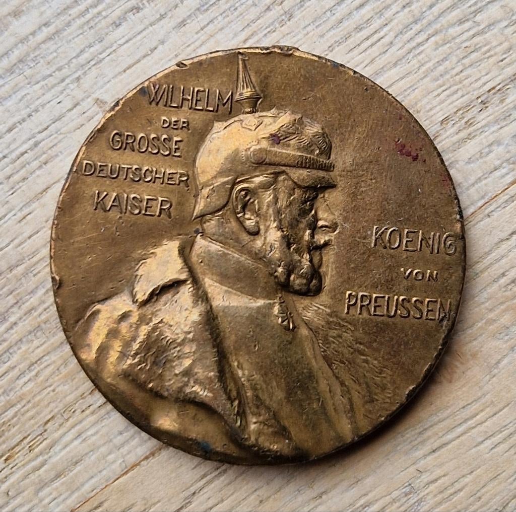 Bronzen Medaille Wilhelm I - 100ste Geboortedag 1897, Verzenden