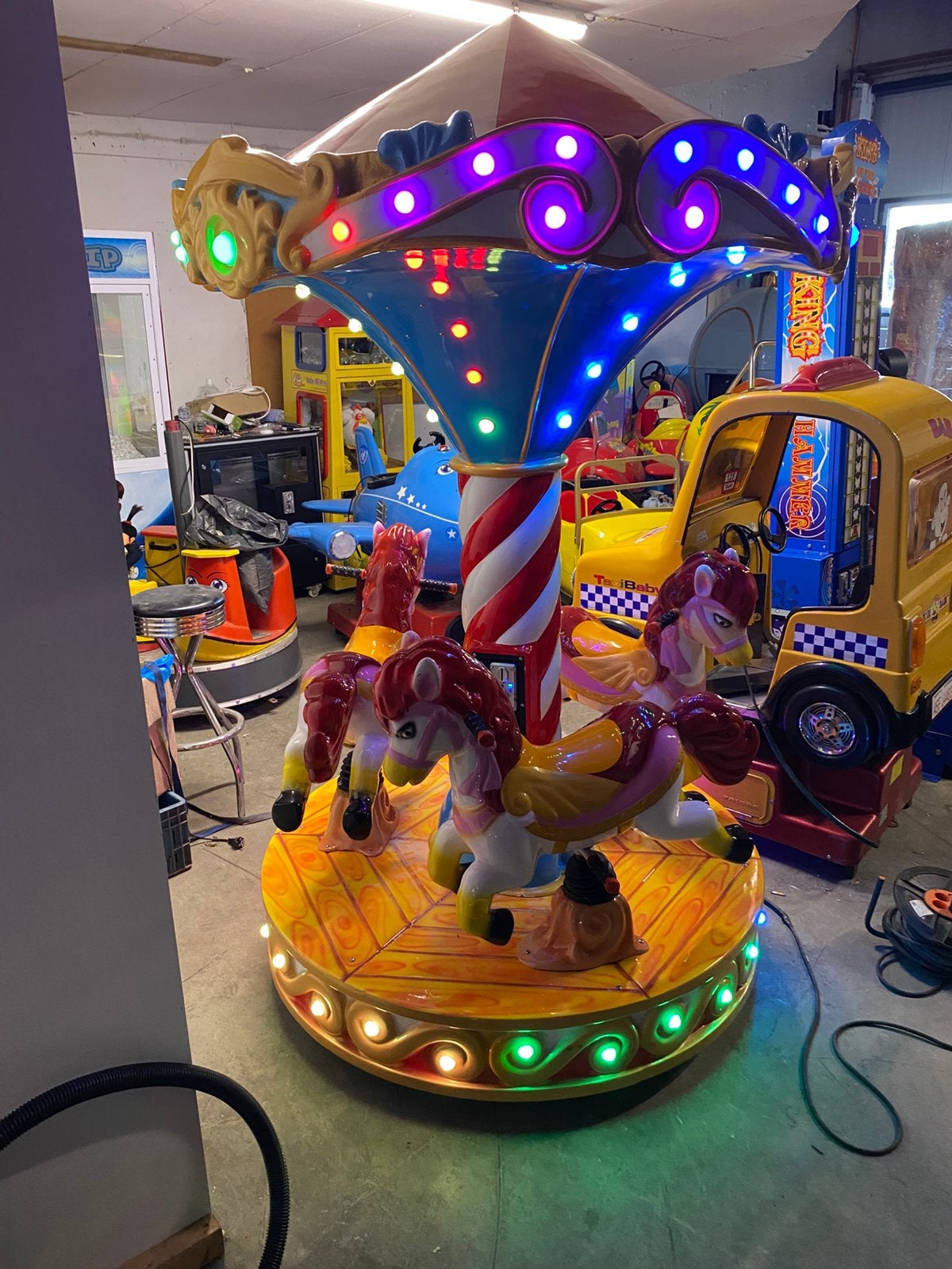 Kiddy ride draaimolen Carousel, Ophalen, Zo goed als nieuw