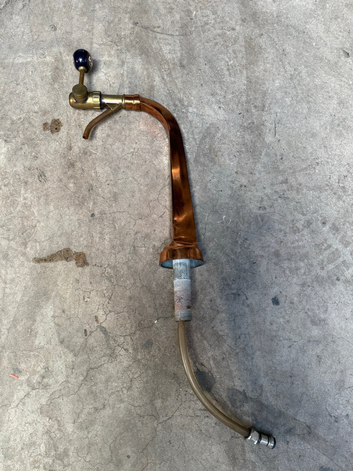 Vintage Oranjeboom biertap zuil - Koperen uitvoering, Ophalen, Gebruikt