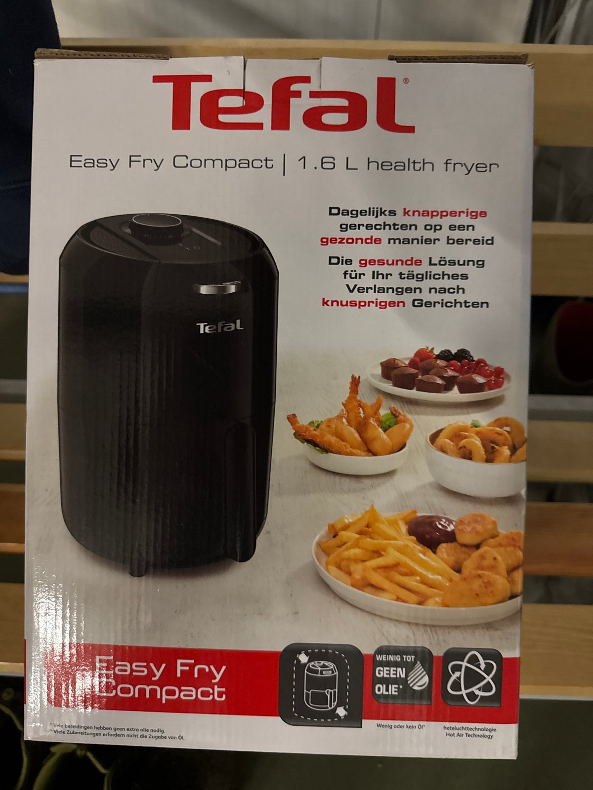 Tefal Easy Fry Compact 1.6L heteluchtfriteuse, 1 tot 2 liter, Ophalen of Verzenden, Nieuw, Uitneembare binnenpan