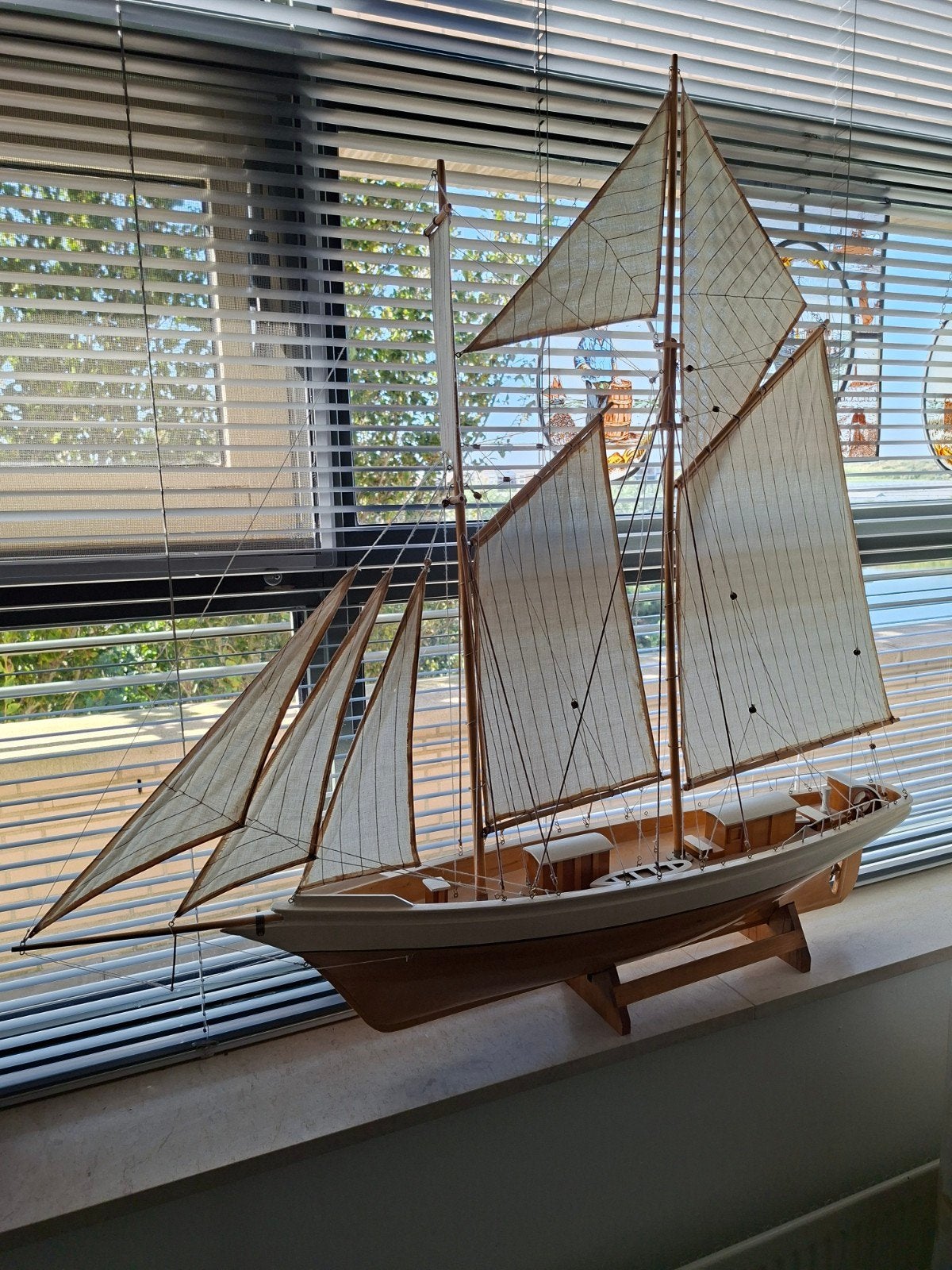 Groot Schaalmodel van een Schoener - Prachtig Handwerk, Ophalen of Verzenden
