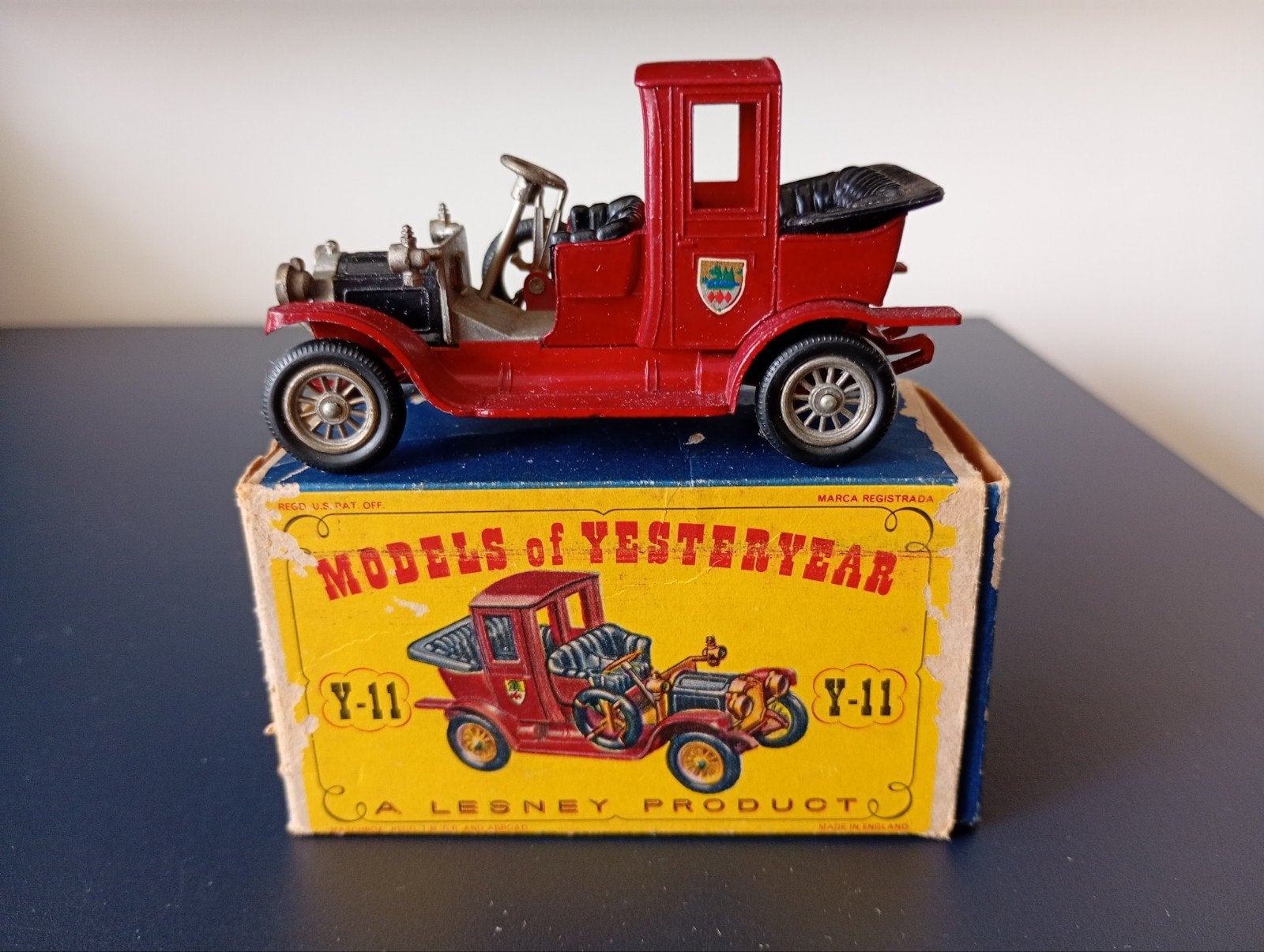 Lesney Models of Yesteryear Y-11 1912 Packard Landaulet, Ophalen of Verzenden, Zo goed als nieuw, Auto, Matchbox