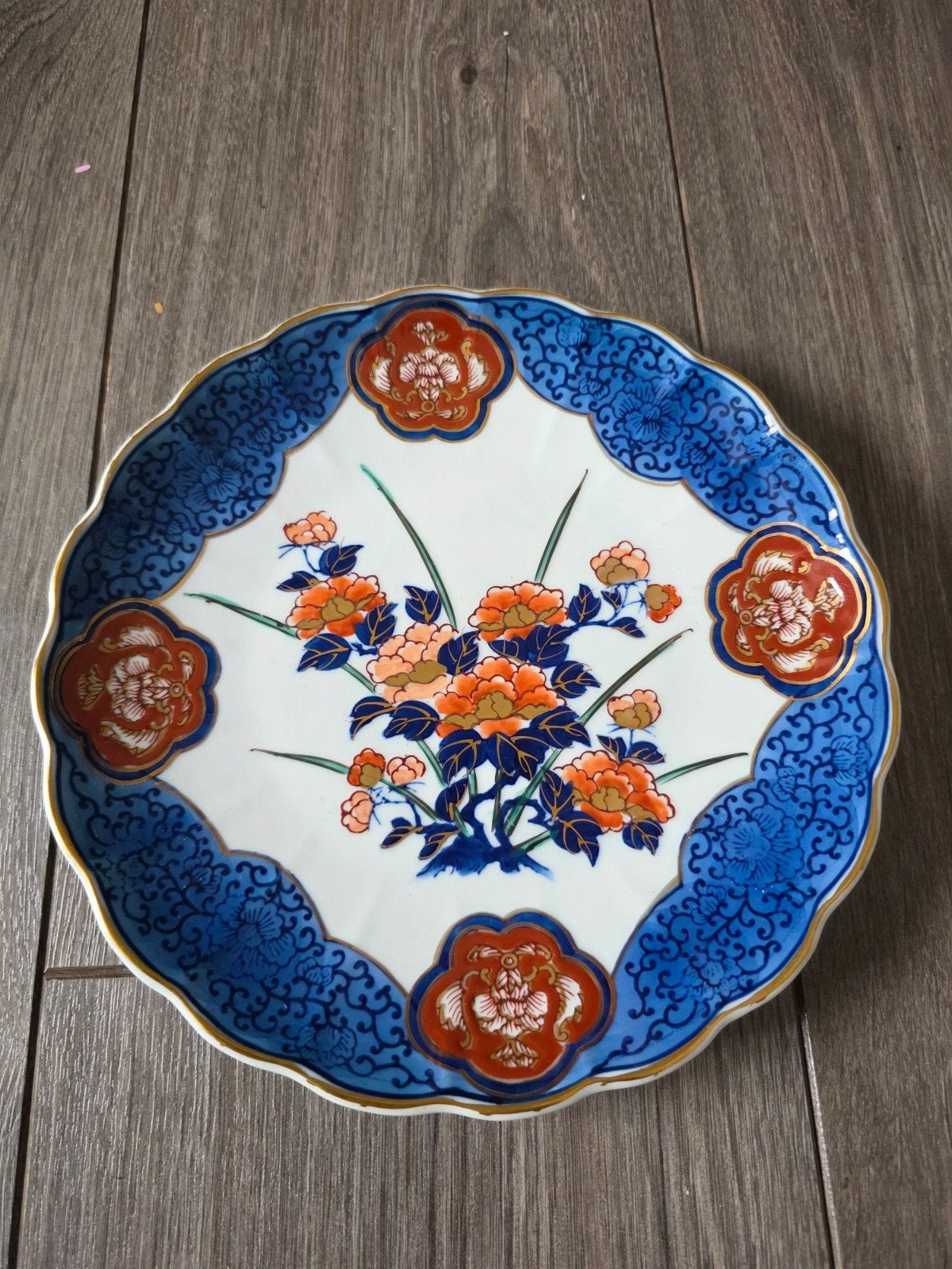 Gold Imari wandbordje, Ophalen of Verzenden