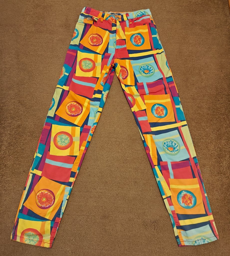 Prachtige multicolor Kenzo Jeans broek te koop, Overige kleuren, Kenzo, Ophalen of Verzenden, Zo goed als nieuw