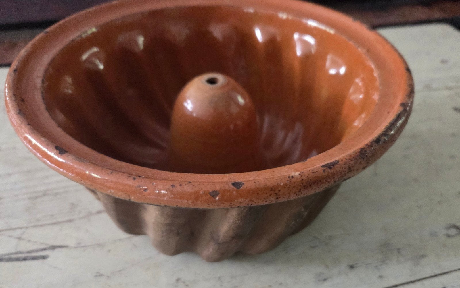 Oude Franse aardewerken tulband bak vorm
Doorsnede 21 cm, Ophalen of Verzenden
