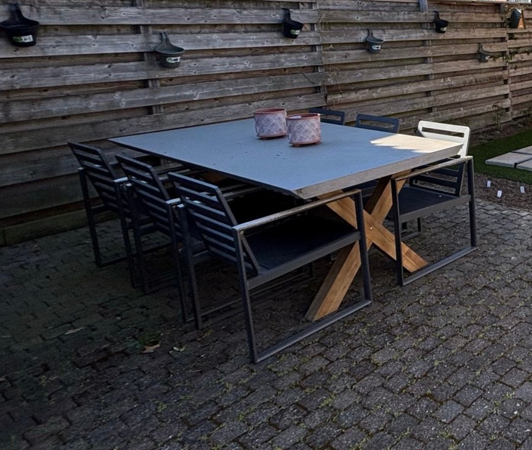 Tuinset, Ophalen, Gebruikt