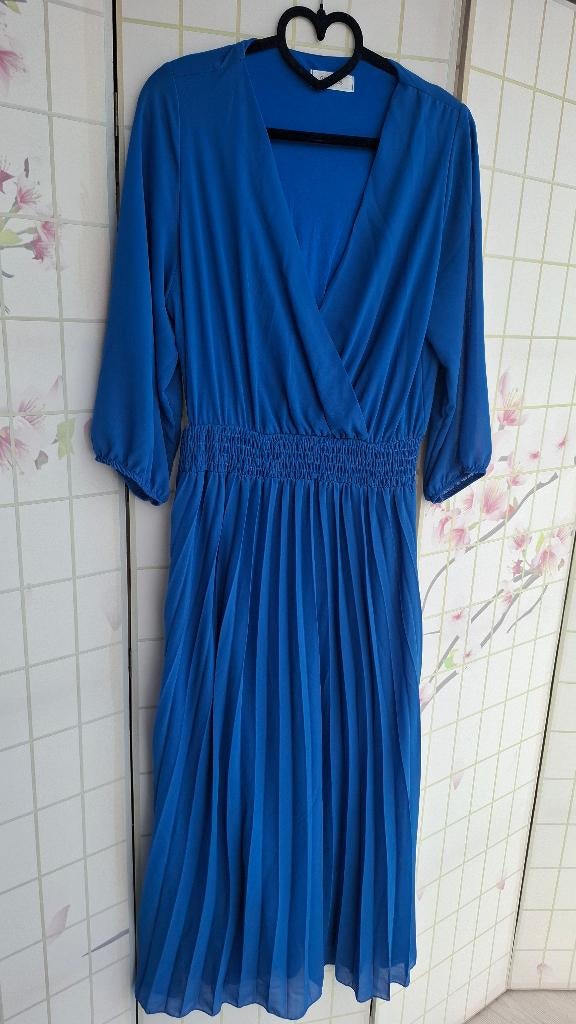 Paprika blauwe jurk met plooirok, Blauw, Maat 46/48 (XL) of groter, Ophalen of Verzenden, Paprika