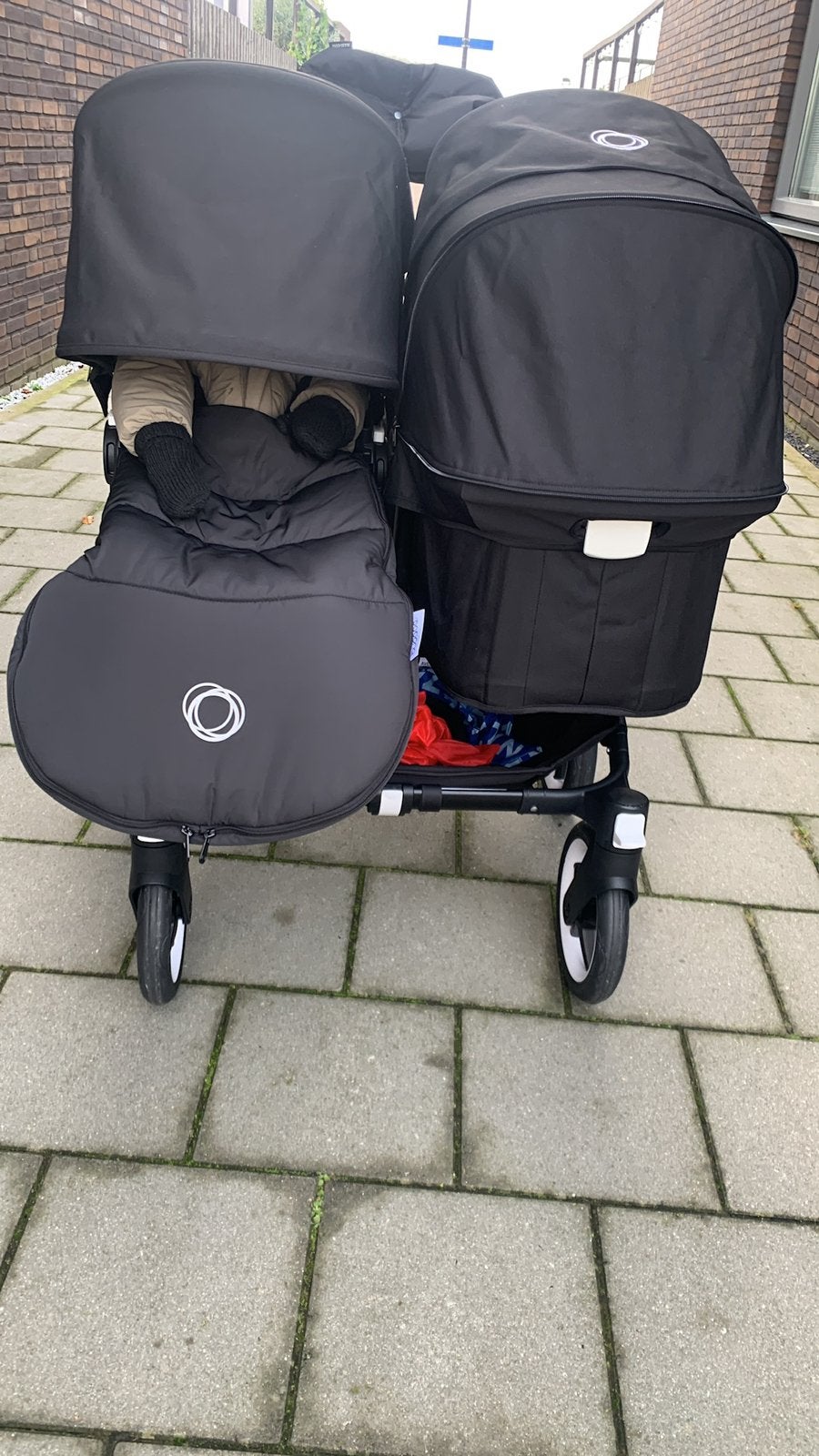 Bugaboo Donkey Duowagen met reiswiegen en meer, Ophalen, Gebruikt, Combiwagen, Duowagen
