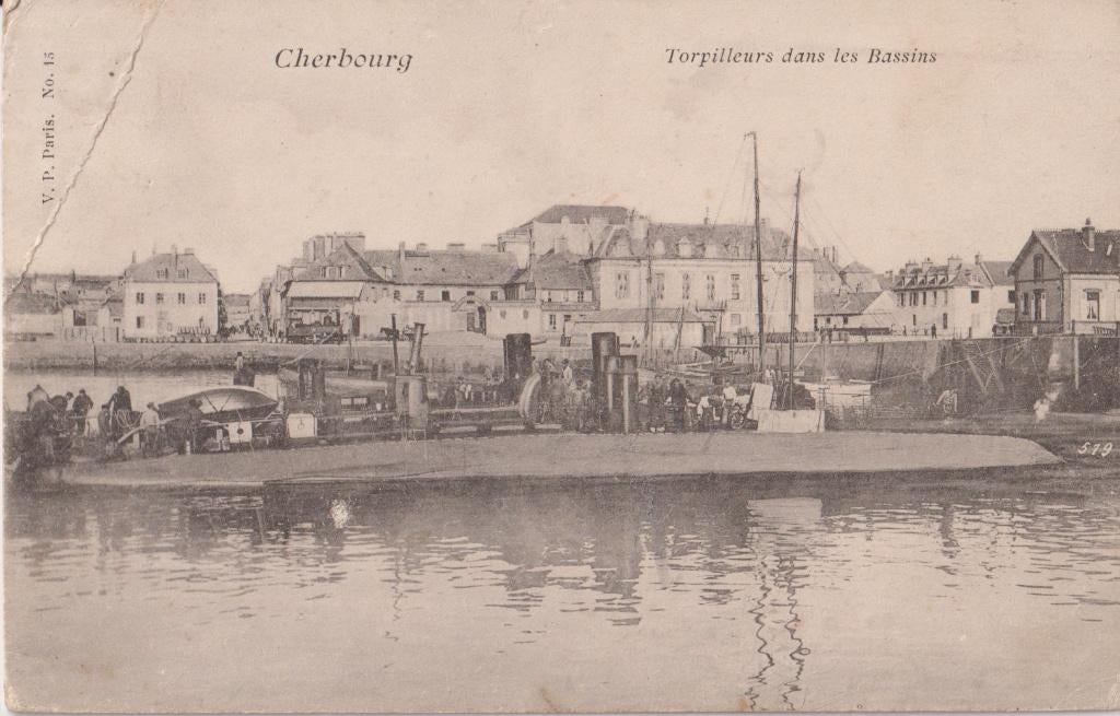 Frankrijk Al 083 1904 Parijs Cherbourg Torpedoboot Marine, Verzenden, Voor 1920, Gelopen, Frankrijk