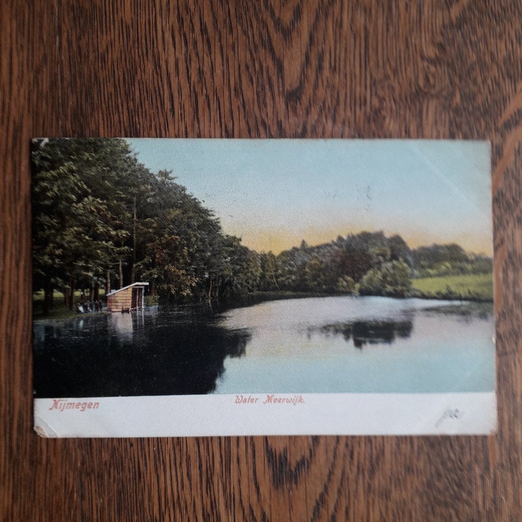 Nijmegen Water Meerwijk 1910, Ophalen of Verzenden, Voor 1920, Gelopen, Gelderland