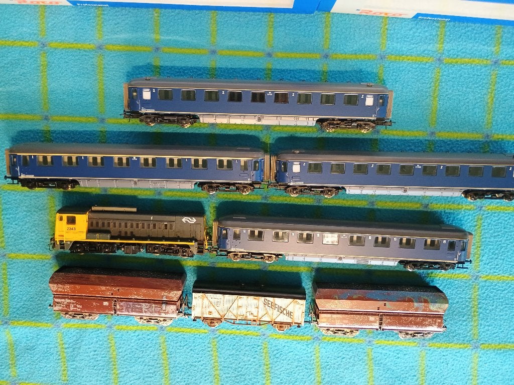 ns verzameling (ook losse verkoop en ruilen ander ns mat), Hobby en Vrije tijd, Treinset, Gelijkstroom, Analoog, Ophalen of Verzenden