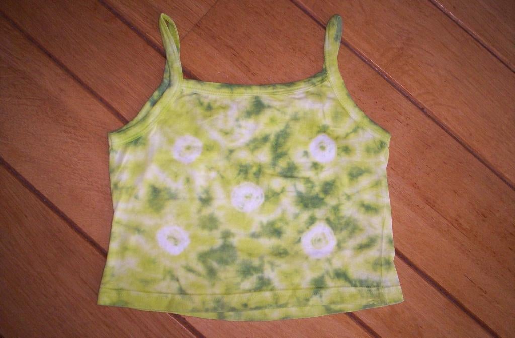 Zonnehemd top groen batik maat 104, Ophalen of Verzenden, Zo goed als nieuw, Meisje, Shirt of Longsleeve