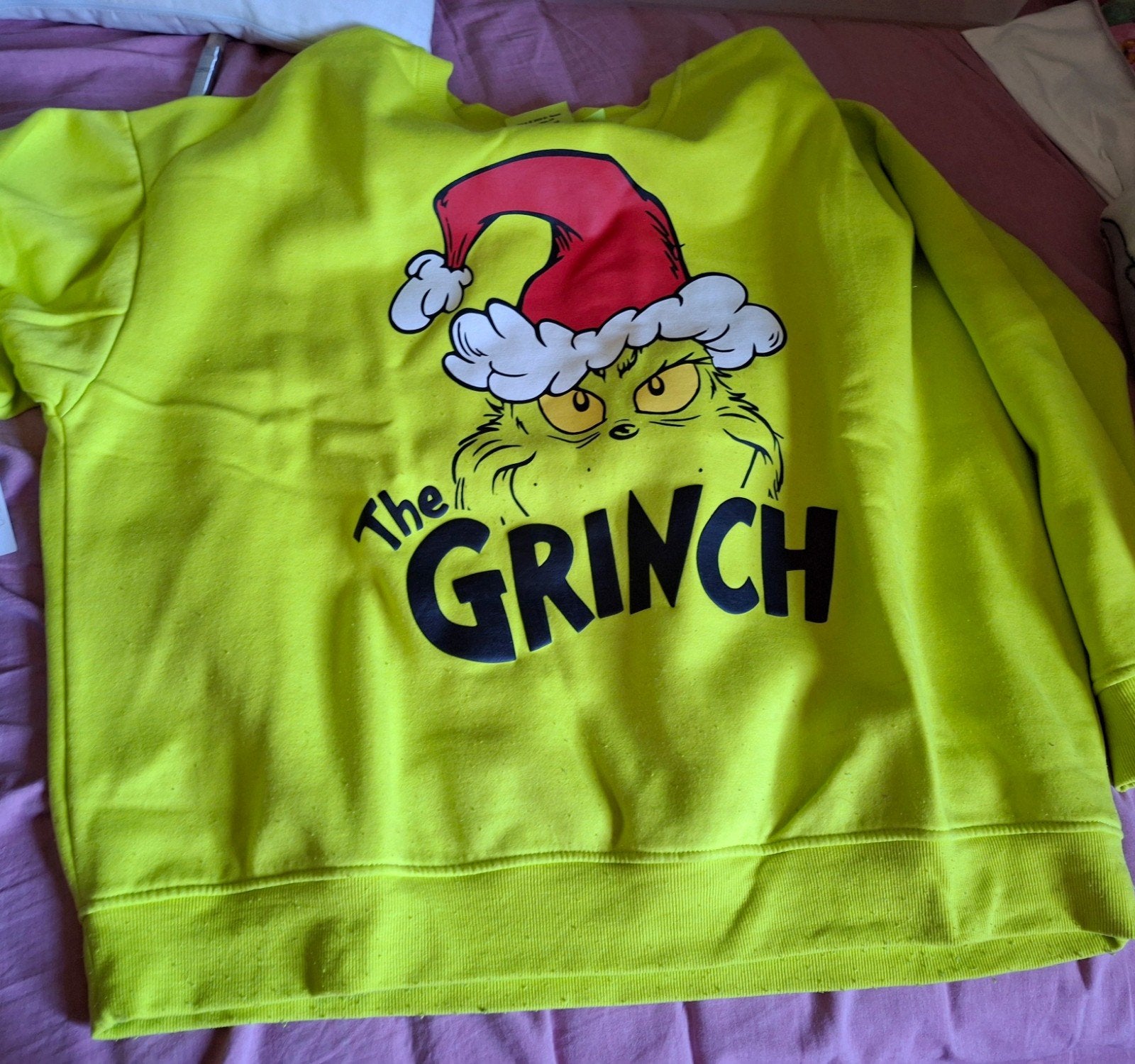Kersttrui Grinch "Green is the new black" Maat L, Ophalen of Verzenden, Maat 42/44 (L), Groen